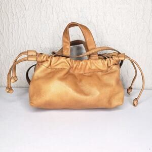 Madewell The Piazza Mini Crossbody Bag Tan Brown Leather Casual Chic Bag